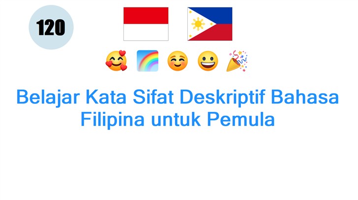 Belajar Kata Sifat Deskriptif Bahasa Filipina untuk Pemula